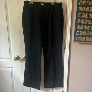 Pink Lily Black Flare Slit Jeans